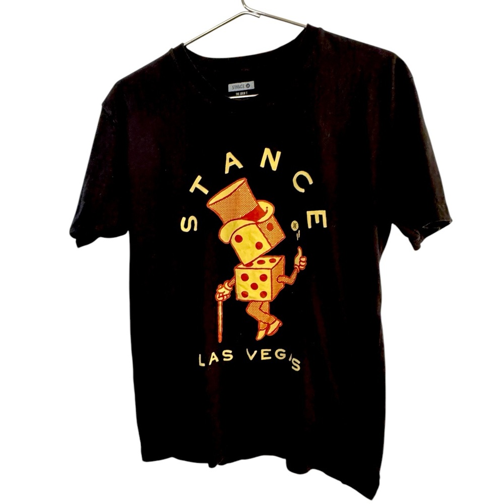 Stance Unisex Men’s Women’s M Las Vegas High End Black Graphic T-Shirt